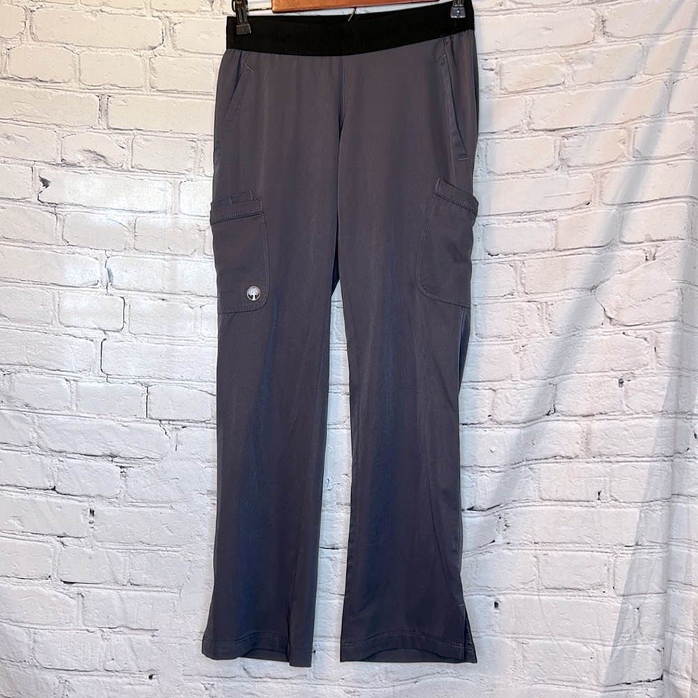 HH Works By Healing Hands Gray Scrub Pants Size X-Small Excellent Condition